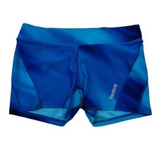 REEBOK Womens Small Workout Short Blue Polyester/ spandex S