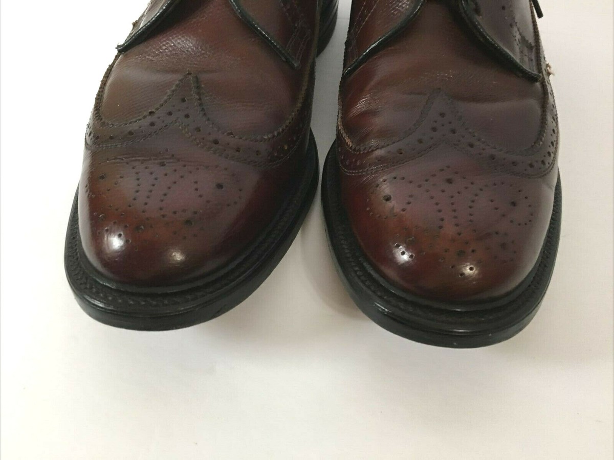Executive Imperials‎ Brown Leather Wingtip Shoes Executive Imperials Vintage Brown Leather Wingtip Dress  main image 2