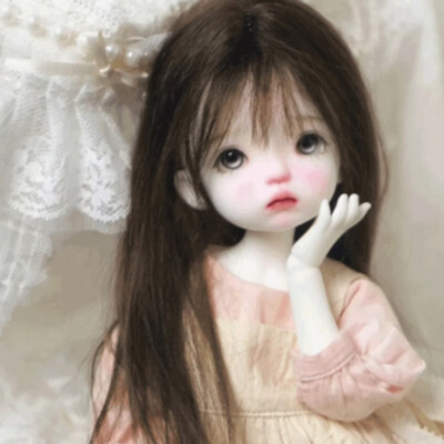 1/6 BJD Doll SD Resin Joint Eyes Face Makeup Meat Peach Girl Doll Bare Doll Toy