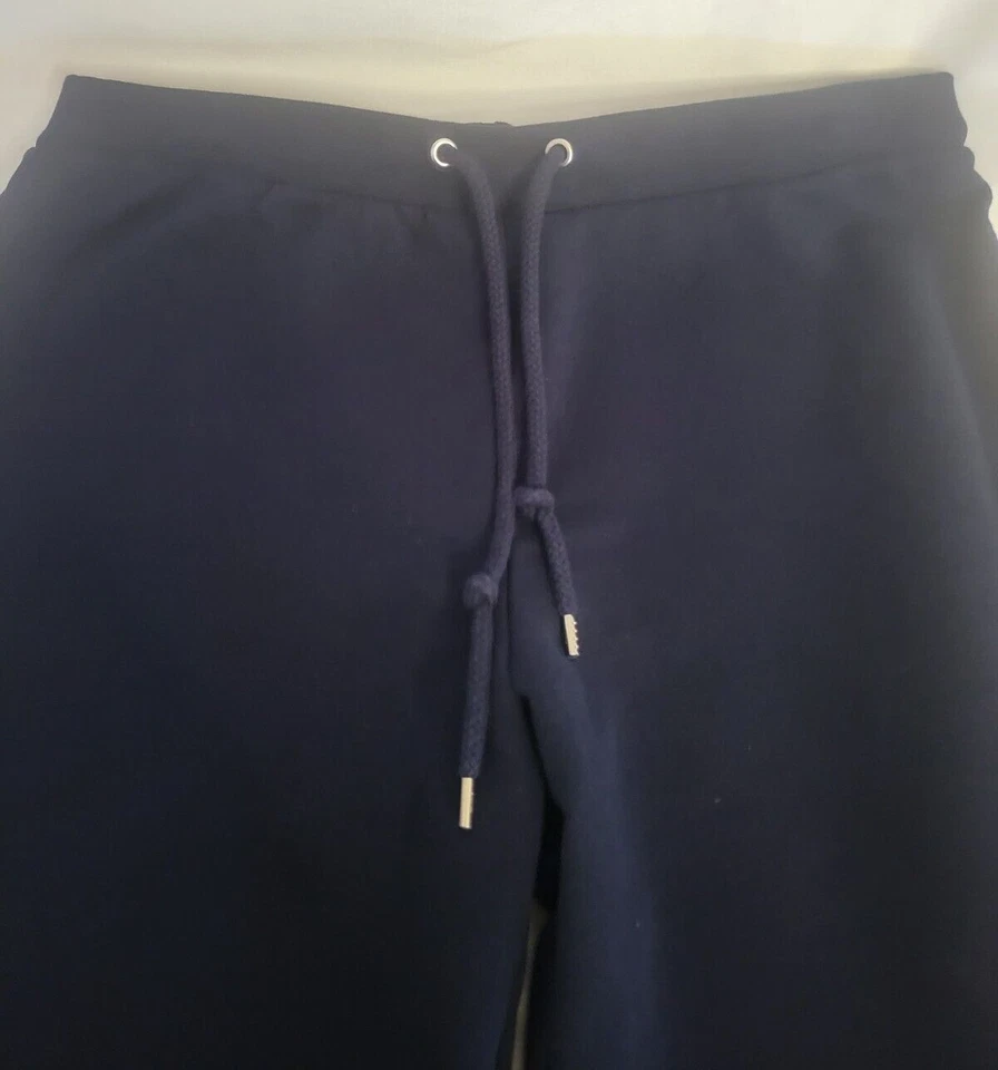 Pantalones deportivos Anne Klein para mujer azul marino de pierna ancha (talla M) Foto 3 de 4