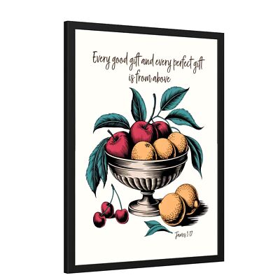 Wall Decor, Giclee Poster Art Print - Every Good Gift and Every Perfect Gift Art
