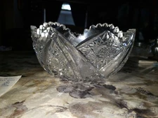 American Brillant Cut Round Bowl