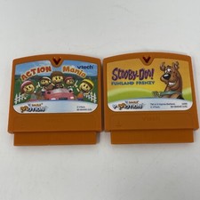 Lot Of 2 VTech V.Smile V.Motion Learning System Games - Scooby Do Action Mania