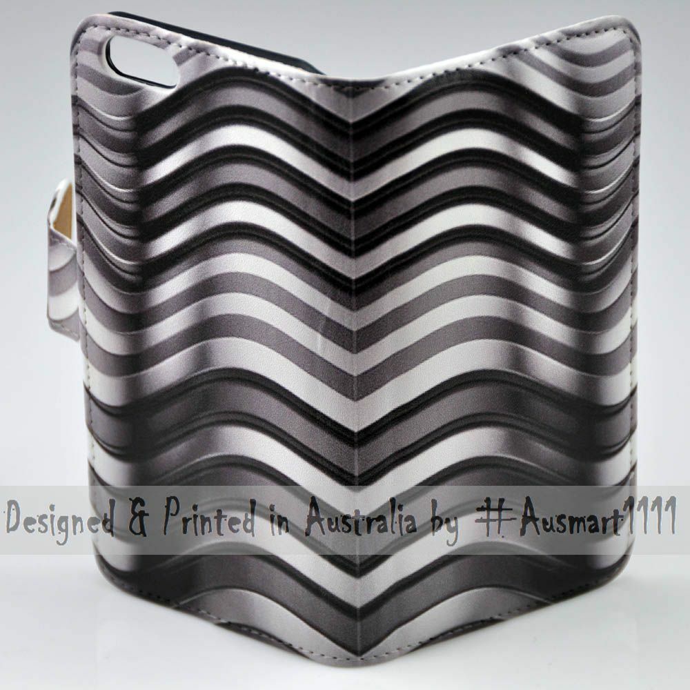 For Huawei Series - Curve Steel Texture Print Wallet Mobile Phone Case Cover