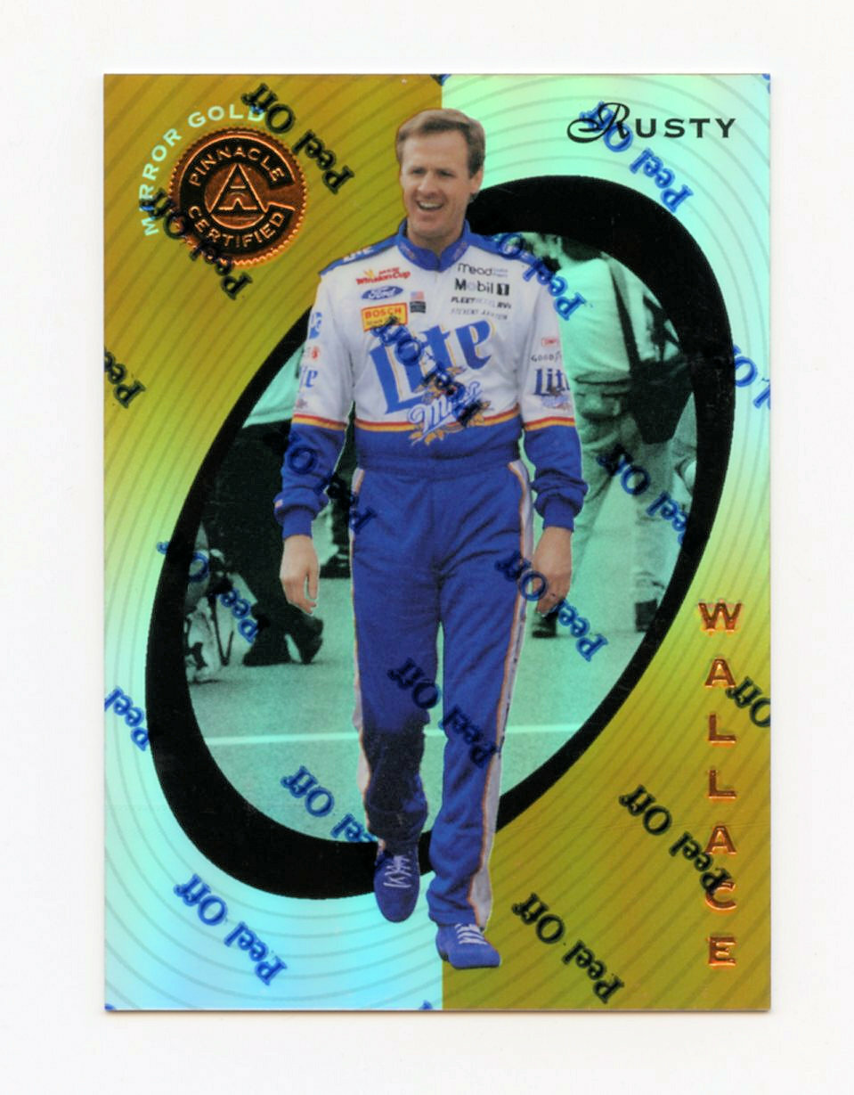 Rusty Wallace 1997 Pinnacle Certified Mirror Gold Parallel Insert Card 1:299