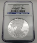 2008 W American Eagle Silver Dollar PF 69 Ultra Cameo Early Releases NGC #3417