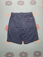 Vtg y2k mossimo shorts cotton twill wide leg baggy skater button fly blue 36