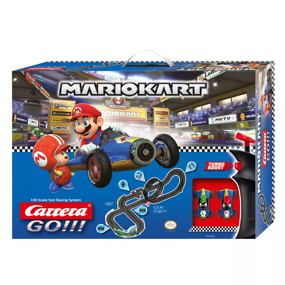 Carrera 5.3m Go Nintendo Mach 8 Mario Kart 8 Slot Car Racing Tracks Kids  Toy 6y+