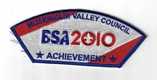 Muskingum Valley Council SAP TA-40 Achievment BLU Bdr. (CSI $15-20) Zanesville, 