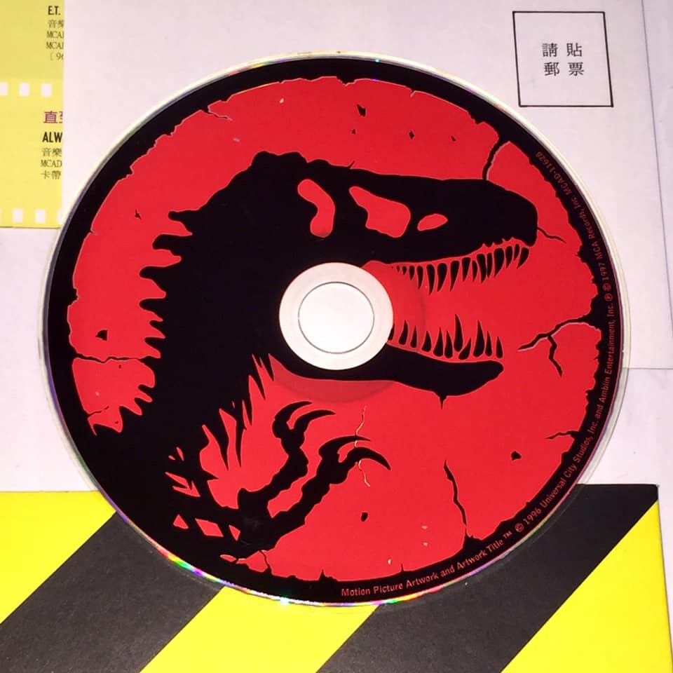 The Lost World Jurassic Park OST 1997 Taiwan OBI CD Limited 3D