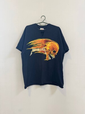 Vintage Metallica Fuel Flaming Skull T-Shirt XL Fruit of the Loom
