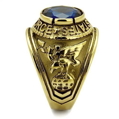 United States US Air Force USAF Edelstahl Gold EP Ring USA Verkäufer - Bild 4 von 5