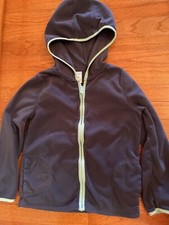 Carter's Kid Hooded Fleece Zip Jacket, Blue, Size 8