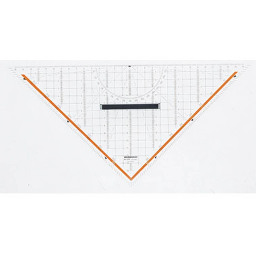 Rumold Squadra da disegno tecnico 1058 Trasparente Lunghezza ipotenusa: 32.5 cm