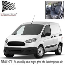 Ford Transit Courier Leader Front Seat Covers Tailored (2014-2023) Black 541