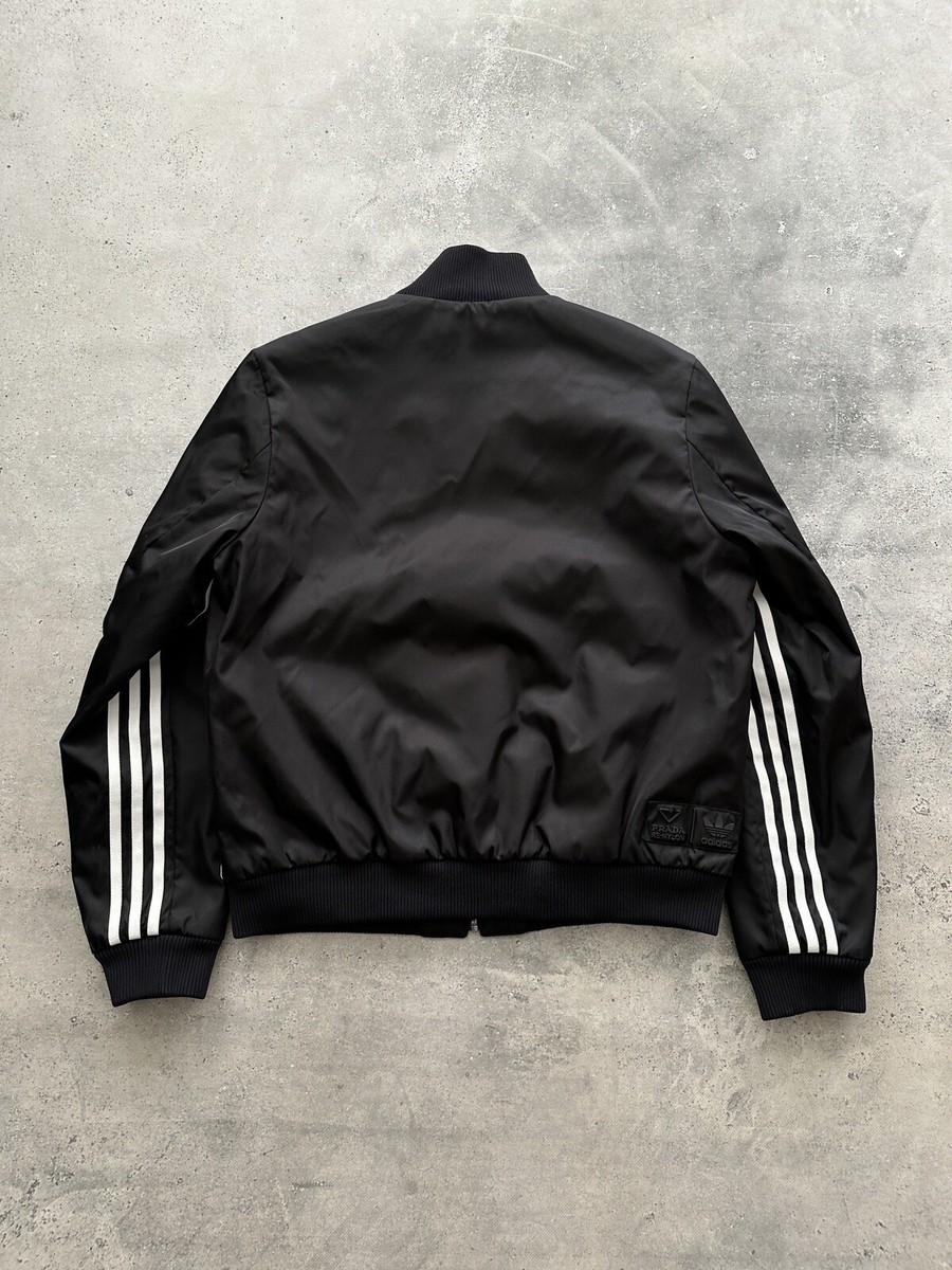 ADIDAS for PRADA RE-NYLON TRACK FULL ZIP JACKET BLACK MEN'S ADIDAS for PRADA RE-NYLON TRACK FULL ZIP JACKET BLACK MEN'S
