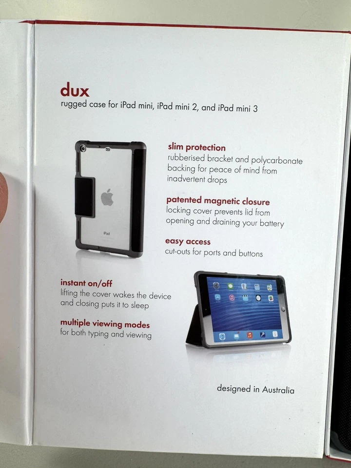 stm bags dux case for ipad mini 2 & 3 (2nd Generation) BLACK - Image 3 of 4