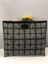 KATE SPADE Adrianne Pebbled Ace of Spades Universal Tablet Sleeve WLRU1241 Black