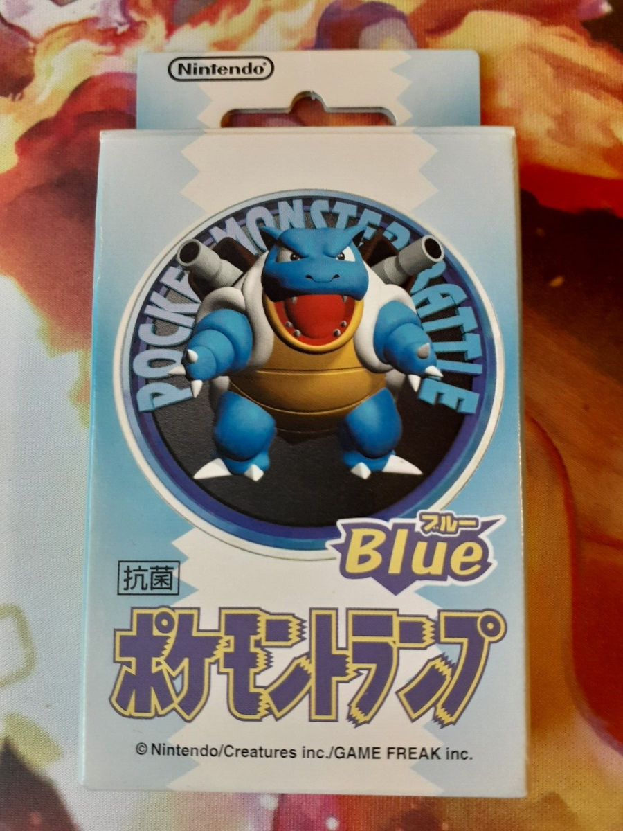 1998 Pokemon 7 of Clubs Stadium 3D Blue Blastoise Poker Playing