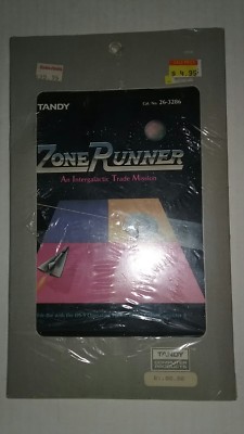 Zone Runner Video Game TRS-80 Tandy for Color Computer 3