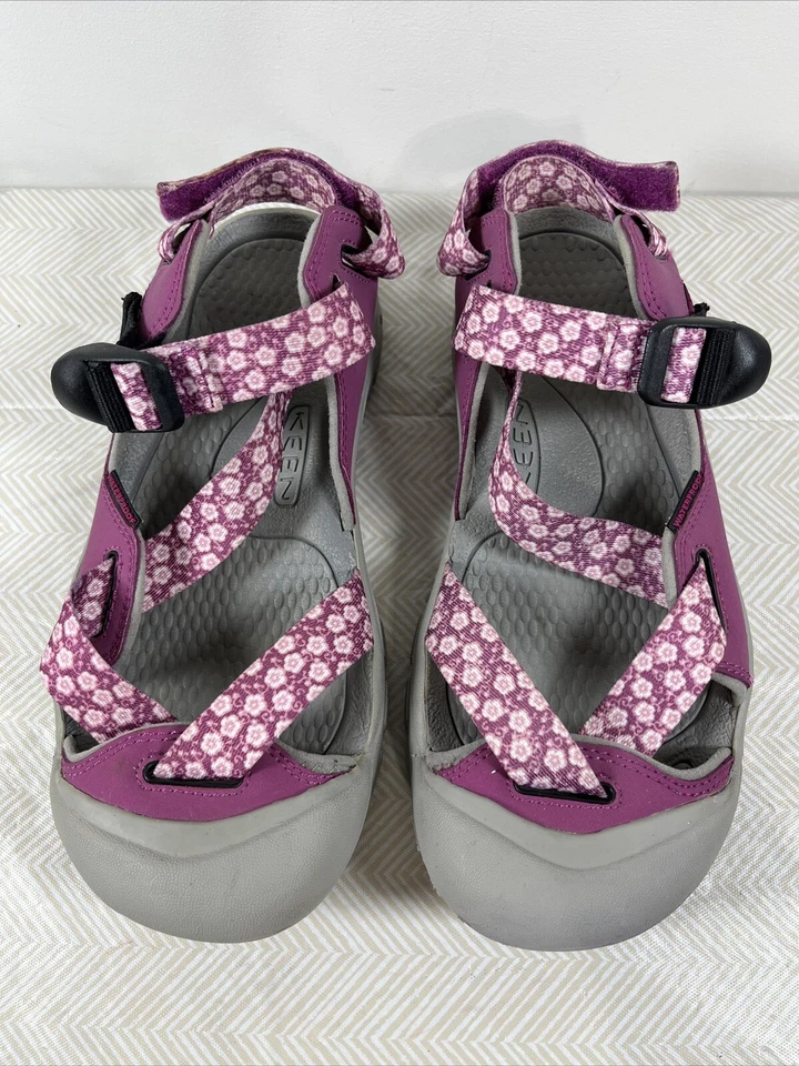 Keen Waterproof Sandal Outdoor Youth/Kids Sz 5 Pink Floral Walking Beachy Durabl - Image 3 of 4