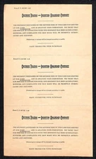 Detroit, Toledo and Ironton Railroad - c1949 Uncut Shipment Notice Postcards