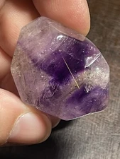 Brandberg  Amethyst Lepidocrocite Freeform 1.4in x  .73in 24g