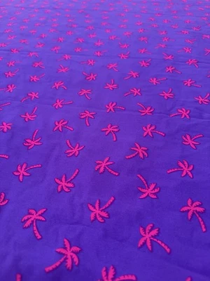 BTY PALM TREE Print Stretch SPANDEX Fabric MARIMAR TEXTILES Swimsuit Dance 60x48 - Image 1 of 4