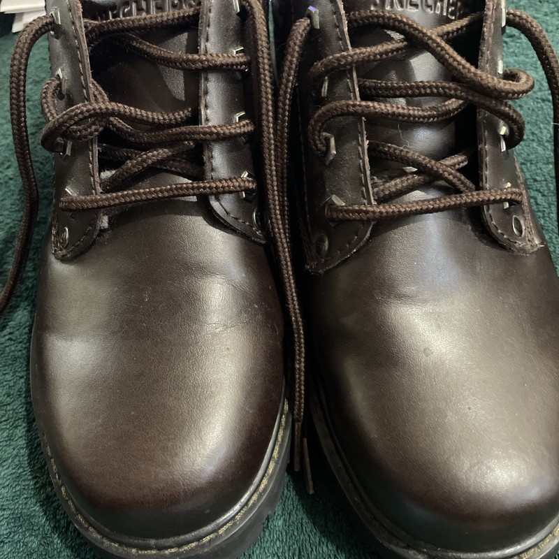 EUC Skechers Shoes Men's 9 Brown Leather Vintage  Chunky Oxford 7111