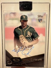 2017 Topps Clearly Authentic Matt Olson On Card Rookie Auto Sealed RC. rookie card picture