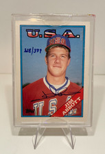 1988 Topps Jim Abbott Rookie 2004 Originals Signature Edition Certified Auto USA