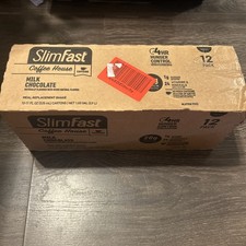 SlimFast Coffee House Shake Protein 11oz Milk Chocolate Meal Replacement 12 Pack 4.00 per gallon
