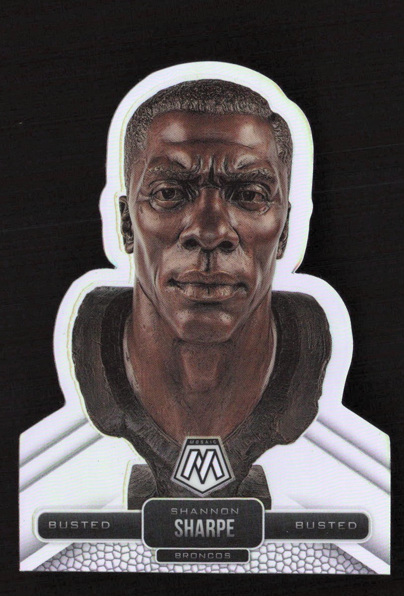 2022 Panini Mosaic Busted Case Hit Shannon Sharpe #B-15 Denver Broncos