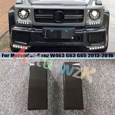 For Mercedes-Benz W463 G63 G65 2013-2016 Real Carbon fiber Front Bumper Trim 2P