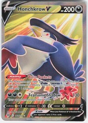 Honchkrow V 161/172 Full Art Ultra Rare Brilliant Stars Pokémon TCG