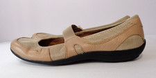 Natural Soul by Naturalizer Women's Mary Jane Shoes Beige Leather Flats Sz 9.5M