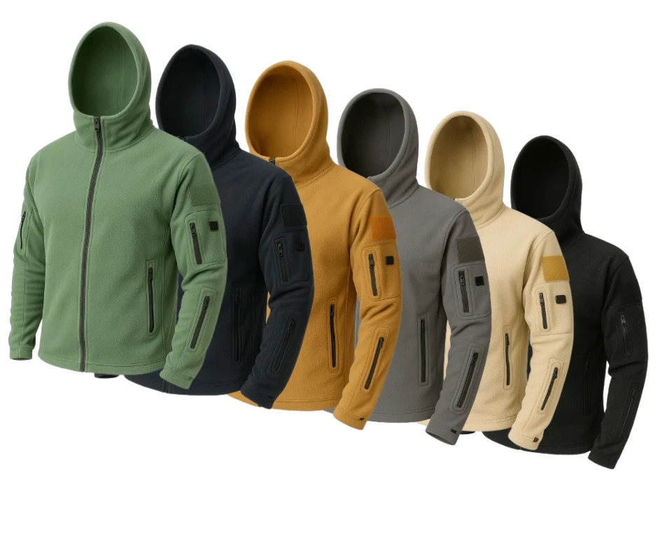 Tactical Recon Fleece Hoodie Jacket Army Security Combat Full Zip Pockets Warm
Opens in a new window
