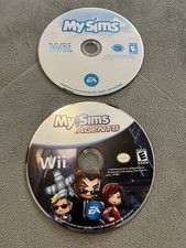 MySims Game Lot of 2 Agents Disc Only Tested Working Nintendo Wii The Sims 