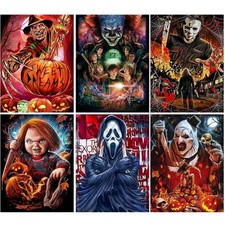 Sretoul 6 Pack Halloween Diamond Art Kits for Adults, 12x16inch, G2963-8435