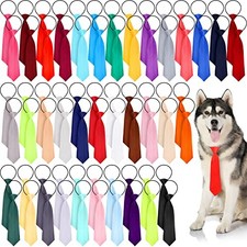 70 Pcs Dog Neck Ties Bulk, Adjustable Bow Ties for Medium Large Dogs, Pet 