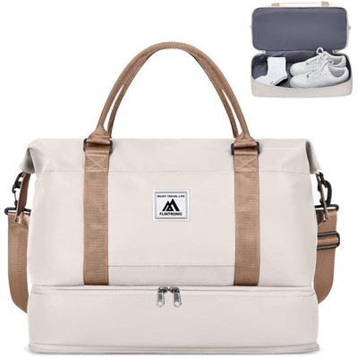Reise Handgepäck 40x30x20cm, Damen Weekender Tasche, Schuhfach, Nassfach