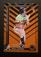 2025 Topps Update Rookie Debut Drake Baldwin #US113 Holiday Orange & Black Foil