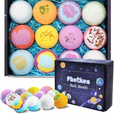 12Pcs Bath Bombs Gift Set, Fizzy Bubble Organic Bath Bomb for Kids Women Men, Ha