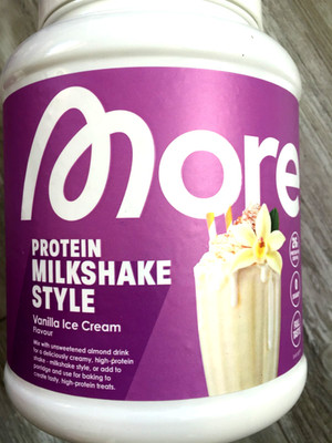 More Nutrition Milkshake Style Vanilla Ice Cream Vanille 600g NEU OVP 31.01.2028