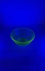 Vintage Hazel-Atlas Green Uranium Depression Glass Round Shaped Mixing Bowl