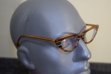 L.A. Eyeworks Hickory 937 0119 Cat Eye Eyeglasses Abyssinian Acetate Japan Wood