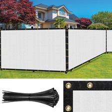 SEALTECH Fence Privacy Screen Mesh Cover Garden Yard 90  Blockage, Zip Ties