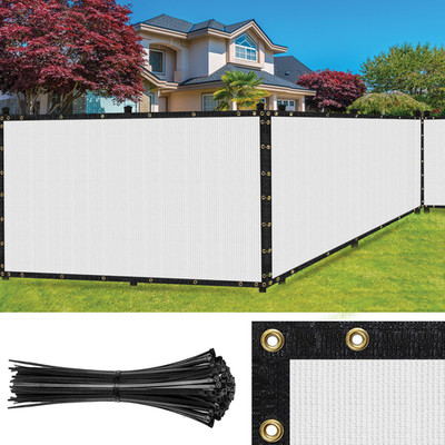 SEALTECH Fence Privacy Screen Mesh Cover Garden Yard 90% + Blockage,  Zip Ties