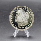 Vintage 1993 Morgan Silver Trade Unit One Troy Ounce Fine 999 Round APM