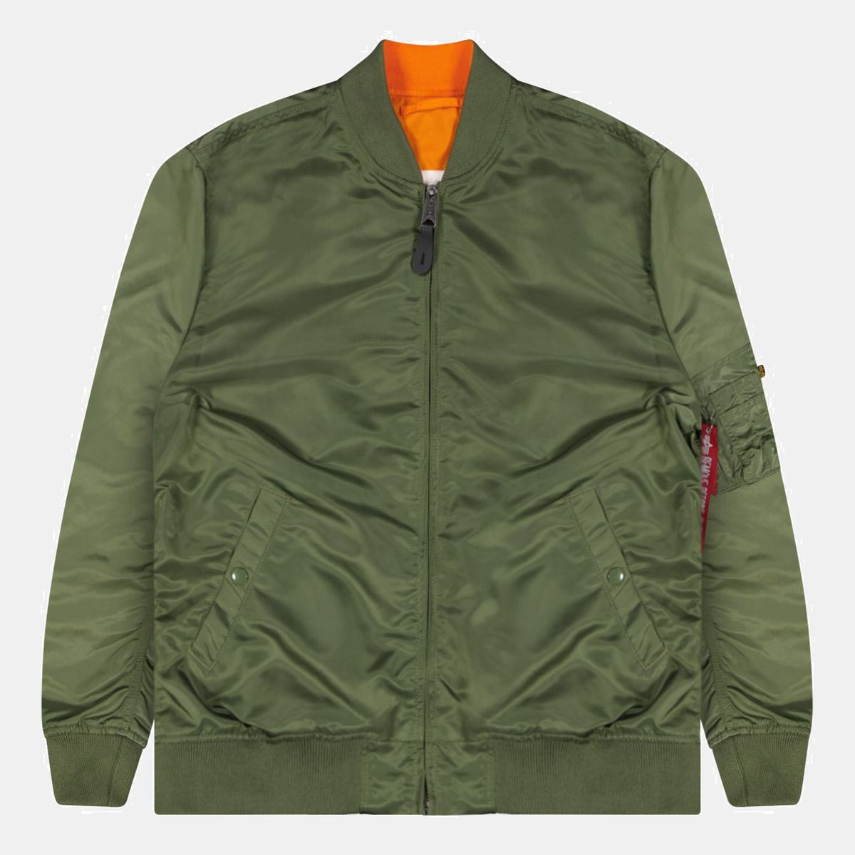 Men's Green MA-1 Bomber Jacket Size L - RRP £195